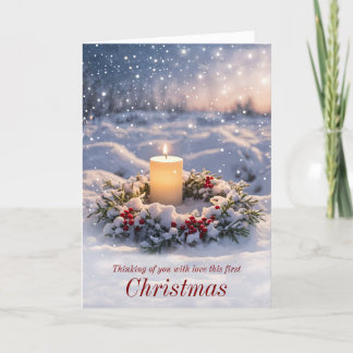 Carte Premier Noël Seul Après Aimé Un Passé