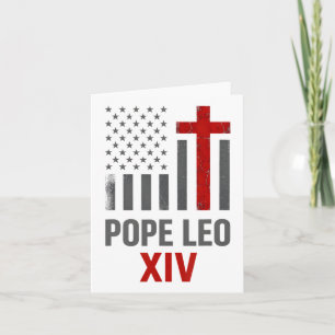 Carte Premier Pape américain Leo Xiv Catholique Hommes R