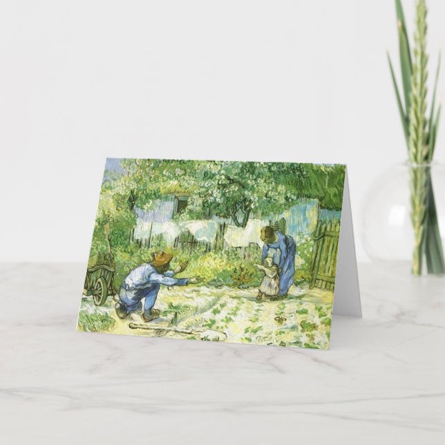 Carte Premier pas, 1890 Vincent van Gogh. (Devant)