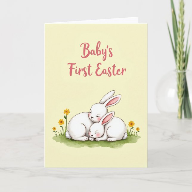 Carte premier printemps de bébé (Devant)