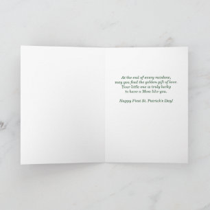 Carte Premier St Patrick's Day en tant que maman Cerf de