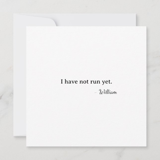 Carte Premier Valentin je ne courais pas encore (Dos)