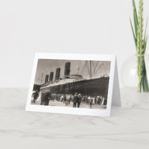 Carte Premier voyage du Lusitania de RMS, 13 Septemeber