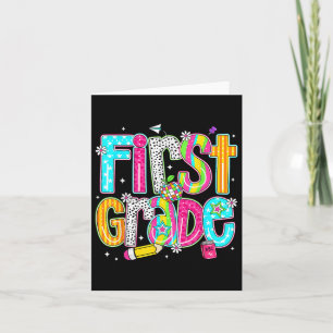 Carte Première Année Heureux Premier Jour De L'École Drô
