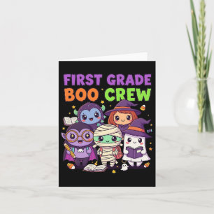 Carte Première Classe Bow Crew Cute Halloween Clroom Des