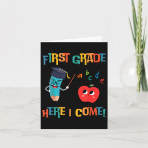 Carte Première Classe Ici Je Viens Graduation Cl Retour