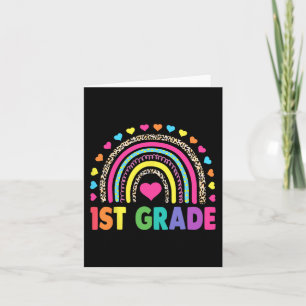 Carte Première Classe Rainbow Girls Boys Teacher Team 1s