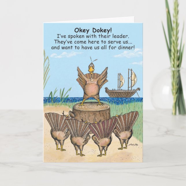 Carte Première clé Thanksgiving (Devant)