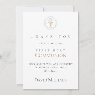 Carte Première communion merci