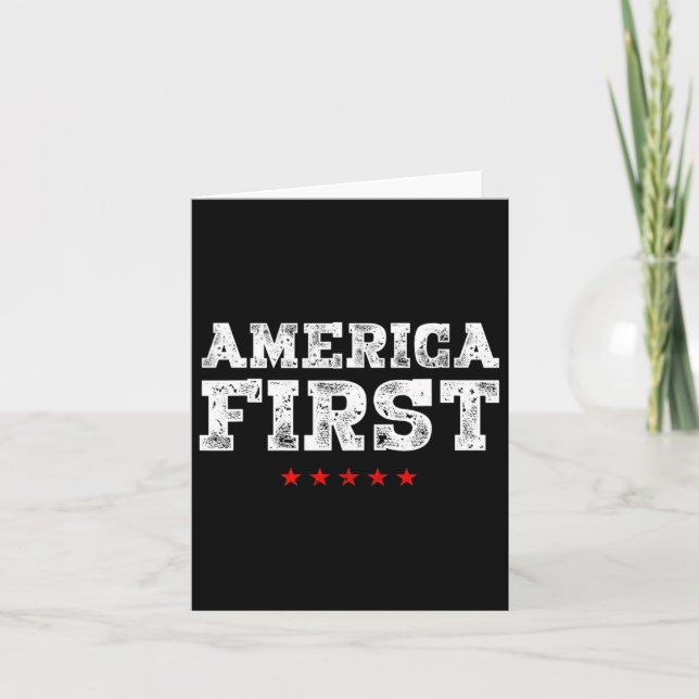 Carte Première femme pro-trump (Devant)