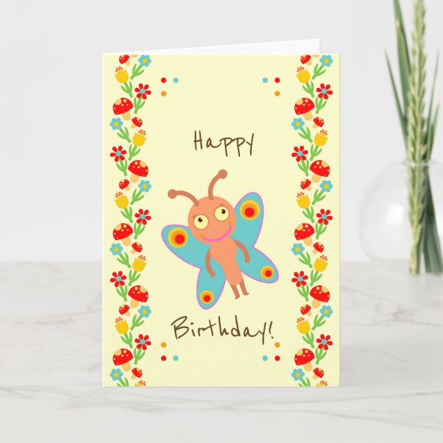 Carte Première fête d'anniversaire de petit bébé de (Devant)