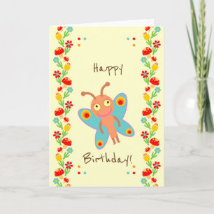 Carte Première fête d'anniversaire de petit bébé de