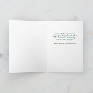 Carte Première fête de la Saint-Patrick de papa, cerf de