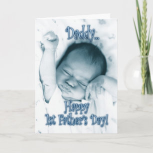 Carte Première fête des pères de fils - Bébé garçon qui