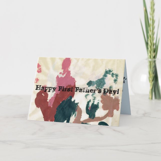 Carte Première fête des pères heureuse ! (Devant)