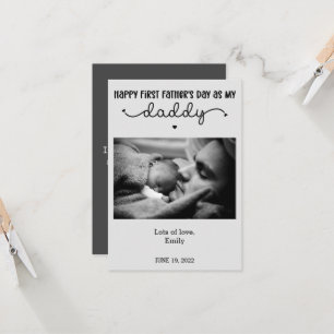Carte Première fête des pères personnalisée Photo minima