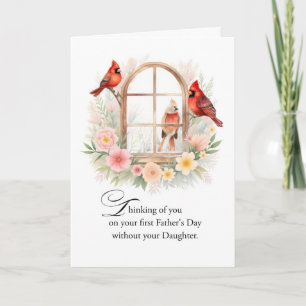 Carte Première fête des pères sans la fille Cardinals