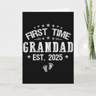 Carte Première fois grand-père prévu 2025 fête des pères