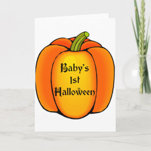 Carte Première Halloween du bébé