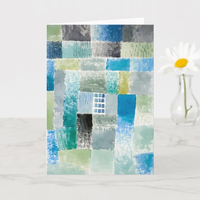 Carte Première maison dans un règlement - Paul Klee - Ab (Petite plante)