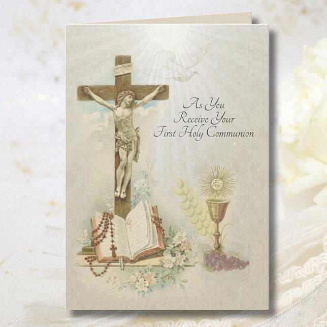 Carte Première prière de sainte communion de catholique (Créateur téléchargé)