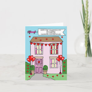 Carte Première Saint-Valentin en tant que mariés