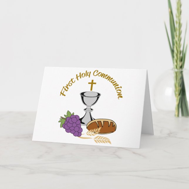 Carte Première sainte communion (Devant)