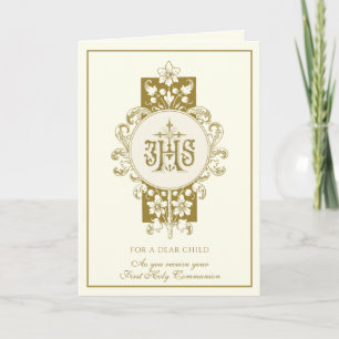 Carte Première Sainte Communion Jésus Eucharistie
