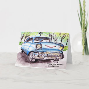 Cartes Voiture D Anniversaire Zazzle Fr