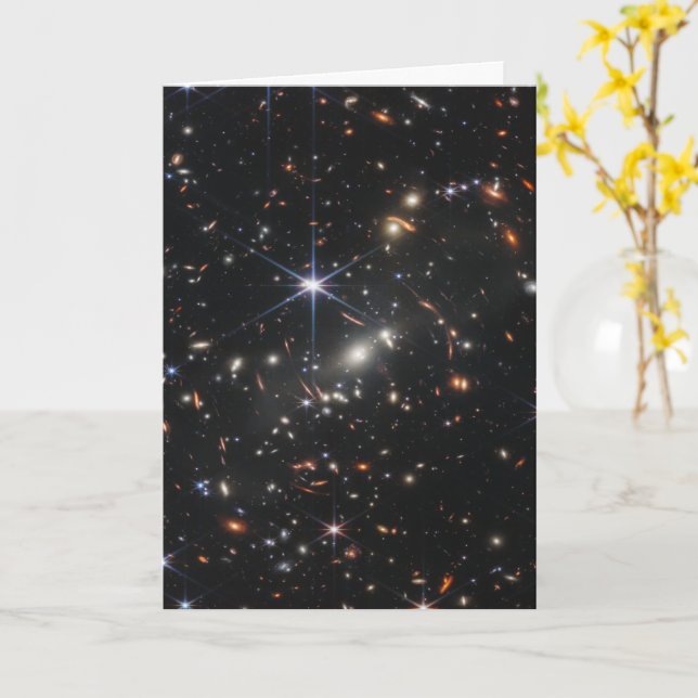 Carte Première vue profonde de l'univers de Webb (Fleur jaune)