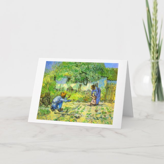 Carte Premiers pas, 1890 Vincent van Gogh. (Devant)