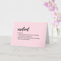 PRENDRE SOIN CARDS - Définition de résilience