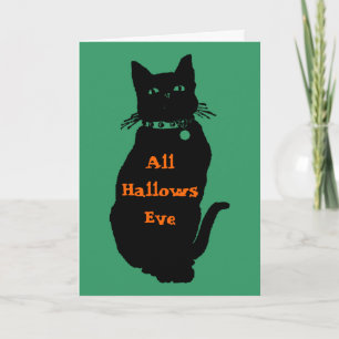 Carte Prenez garde du chat noir
