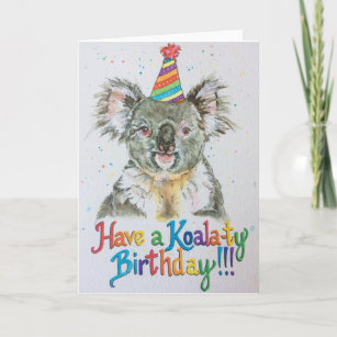 Carte Prenez un anniversaire Koala-ty !