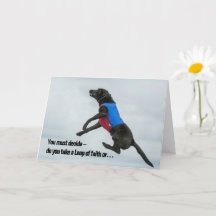 Prenez un saut de foi, ou une erreur du côté de...