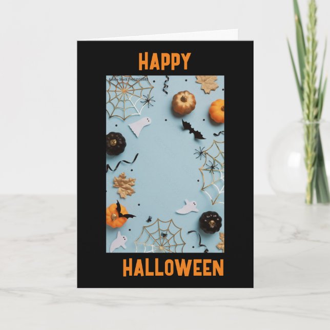 CARTE PRENEZ UN VERRE ET "FAITES PEUR" CE HALLOWEEN (Devant)