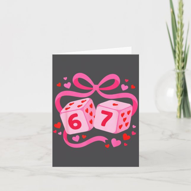 Carte Prépa 67 Saint-Valentin Six Sept Dés 6 7 Amant Hom (Devant)