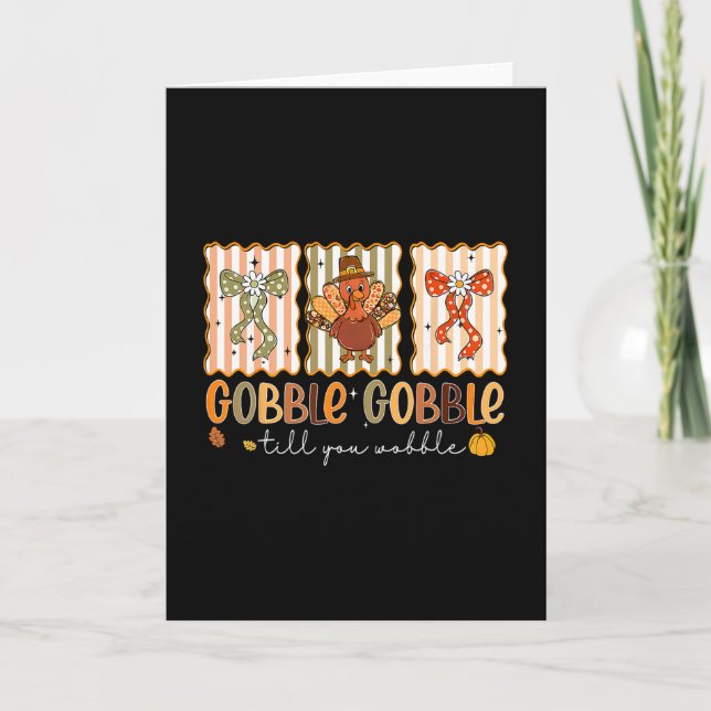 Carte Prépa Gobble Jusqu'à Ce Que Vous Titubiez Dinde Co (Devant)