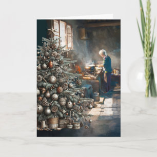 CARTE PRÉPARATIFS POUR LE RÉVEILLON DE NOËL