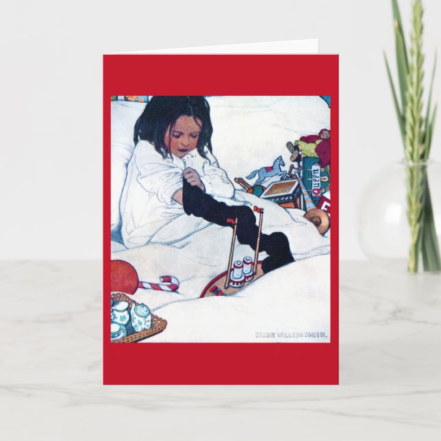 Carte Préparation de Noël, Jessie Willcox Smith (Devant)