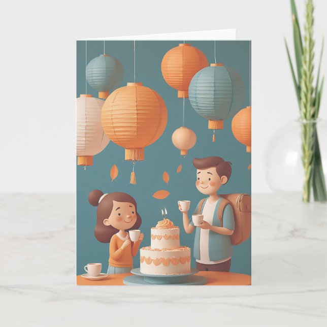 Carte Préparer des vœux d'anniversaire (Devant)