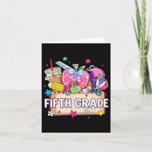 Carte Preppy Fournitures Cinquième Année Bonne Dernière 