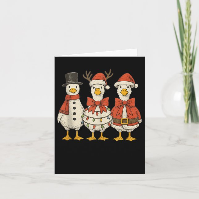 Carte Preppy Goose Christmas Crew 2025 Funny Santa Funny (Devant)