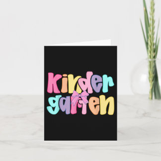 Carte Preppy Kindergarten Teacher Team Bow Retour À L'Éc