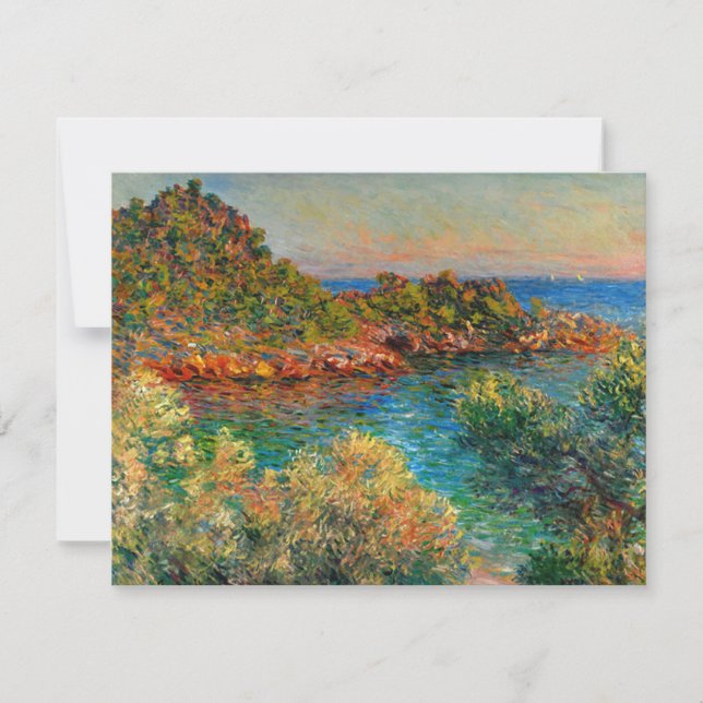 Carte Près de Monte Carlo, célèbre peinture de Claude Mo (Devant)