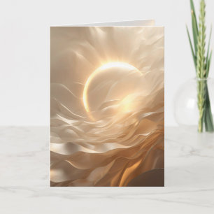 Carte Présence Solaire – Encouragement Abstrait Lumineux