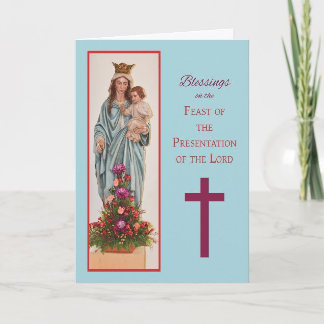 Carte Présentation de la fête du Seigneur Marie (Devant)