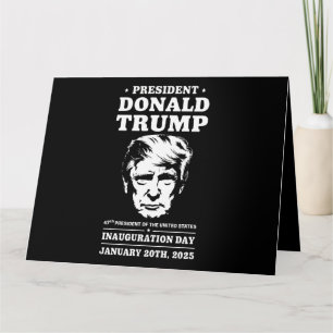 Carte Président 47 D J Trump Jour de l'investiture Jan 2