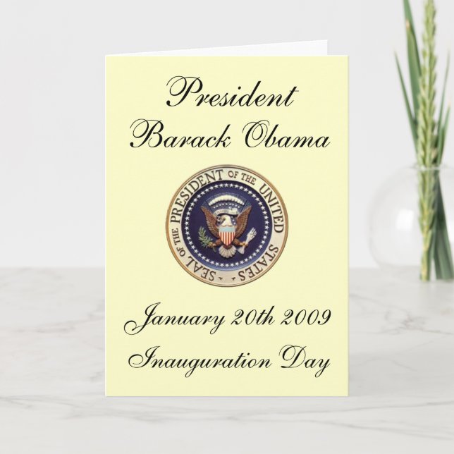 Carte Président Barack Obama (Devant)