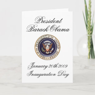 Carte Président Barack Obama